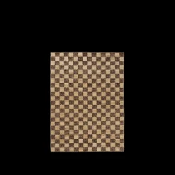 Ferm Living Check Wool Jute Gulvtáppe 140x200 Coffee/Natural