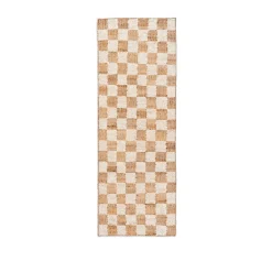 Ferm Living Check Wool Jute Gulvtáppe 70x180 Off-White/Natural