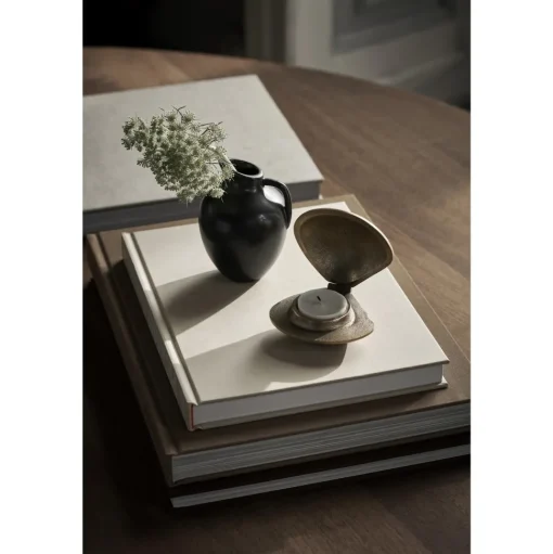 Ferm Living Clam Lysestage Messing