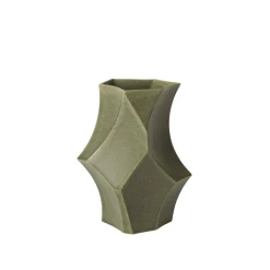 Ferm Living Cueva Vase H26 Dark Sage