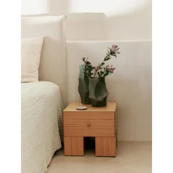 Ferm Living Cueva Vase H26 Dark Sage