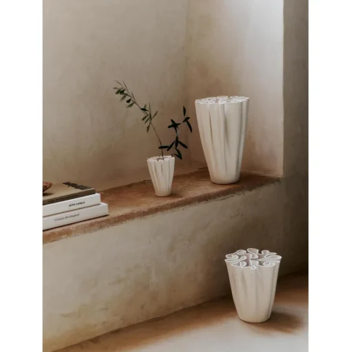 Ferm Living Dedali Vase H18 Off White