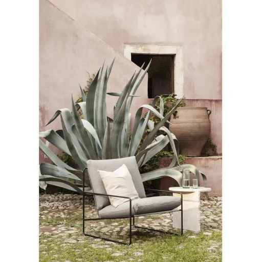 Ferm Living Desert 1 Seater Sofa Stripe Black/Chocolate
