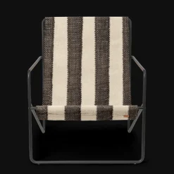 Ferm Living Desert Lánestol Sort/Off-White/Chokolade
