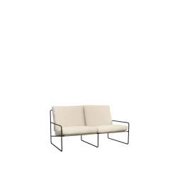 Ferm Living Desert 2-Seater Sofa Bouclé/Sort/Off White
