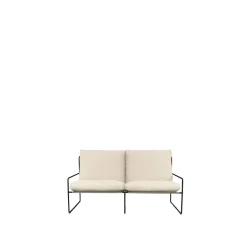 Ferm Living Desert 2-Seater Sofa Bouclé/Sort/Off White