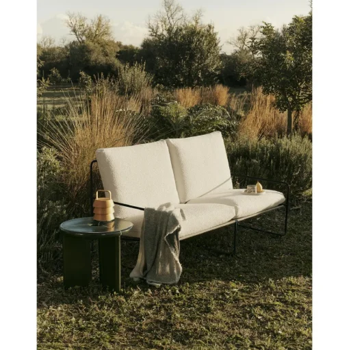 Ferm Living Desert 2-Seater Sofa Bouclé/Sort/Off White