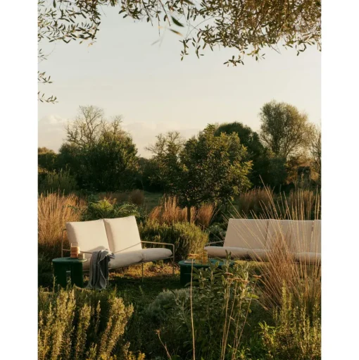 Ferm Living Desert 2-Seater Sofa Bouclé/Sort/Off White
