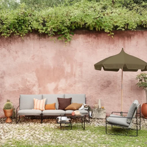 Ferm Living Desert 1-Seater Sofa Dark Sand/Sort