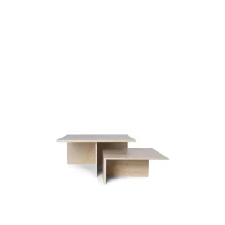 Ferm Living Distinct Grande Duo Sofabord Travertine