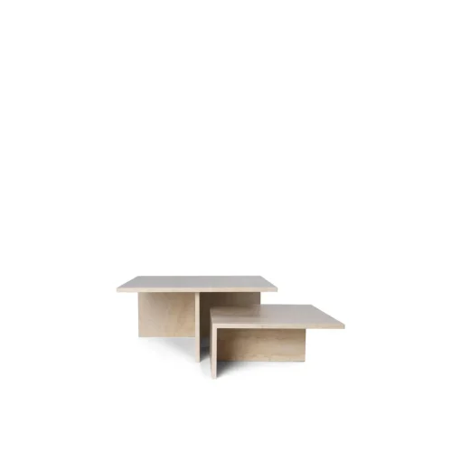 Ferm Living Distinct Grande Duo Sofabord Travertine