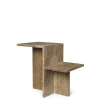 Ferm Living Distinct Sidebord Mørk Brun Travertine
