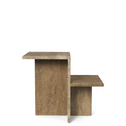 Ferm Living Distinct Sidebord Mørk Brun Travertine