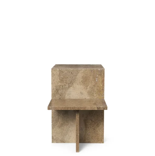 Ferm Living Distinct Sidebord Mørk Brun Travertine