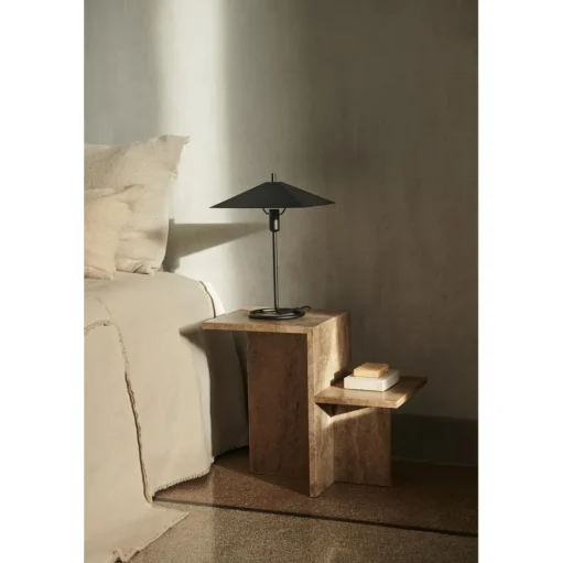 Ferm Living Distinct Sidebord Mørk Brun Travertine
