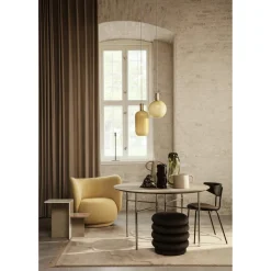 Ferm Living Distinct Sidebord Mørk Brun Travertine