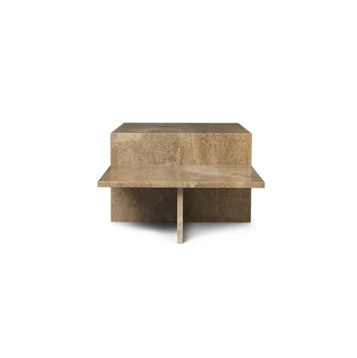 Ferm Living Distinct Sofabord Mørk Brun Travertine