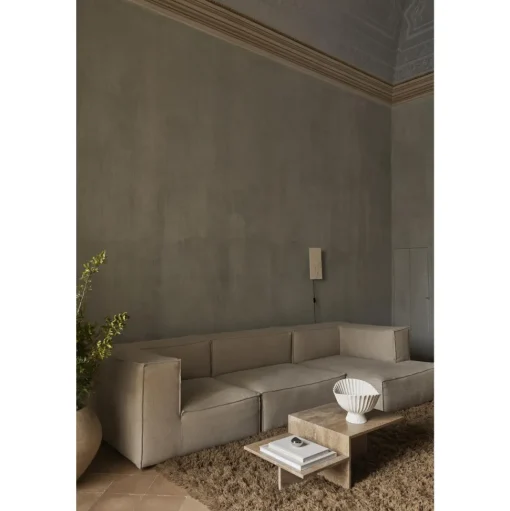 Ferm Living Distinct Sofabord Mørk Brun Travertine