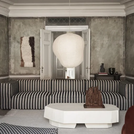Ferm Living Edge Vágtáppe Off White/Coffee