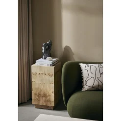 Ferm Living Figure Pude 50x50 cm Mørk Taupe/Off White