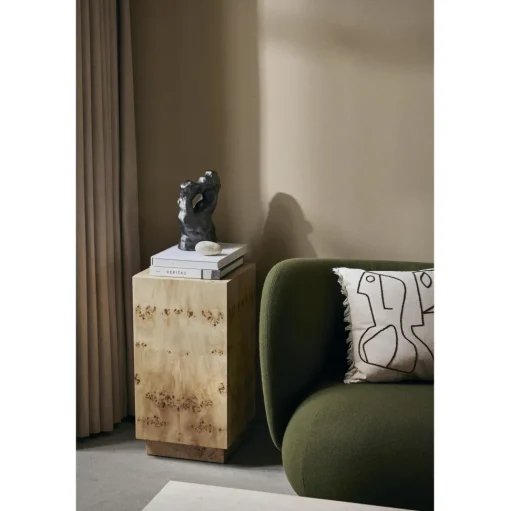 Ferm Living Figure Pude 50x50 cm Mørk Taupe/Off White