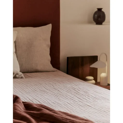 Ferm Living Fino Sengetáppe Tea Green/Sand