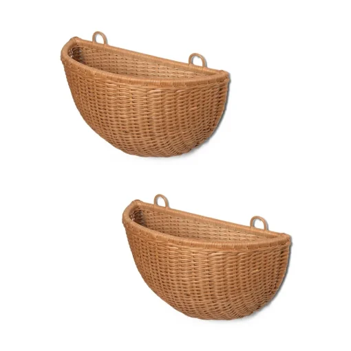 Ferm Living Flettet Vágkurv Rattan 2 Stk.