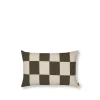Ferm Living Fold Patchwork Pude Mørk Oliven
