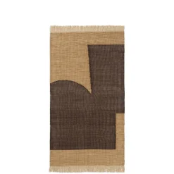 Ferm Living Forene Gulvtáppe 80x140 Tan/Chokolade