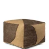 Ferm Living Forene Square Puf Tan/Chokolade