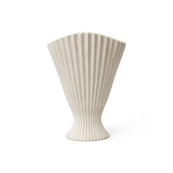 Ferm Living Fountain Vase Råhvid