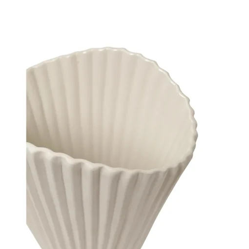 Ferm Living Fountain Vase Råhvid