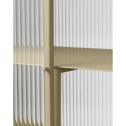 Ferm Living Haze Vitrineskab Riflet Glas Cashmere