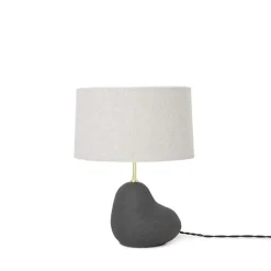 Ferm Living Hebe Bordlampe Lille Sort med Hvid Skárm