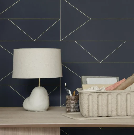 Ferm Living Hebe Bordlampe Lille Hvid med Brun Skárm