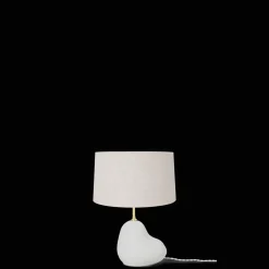 Ferm Living Hebe Bordlampe Lille Hvid med Hvid Skárm
