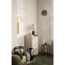 Ferm Living Hebe Bordlampe Melllem Sort med Hvid Skárm