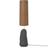 Ferm Living Hebe Gulvlampe Sort med Brun Skárm