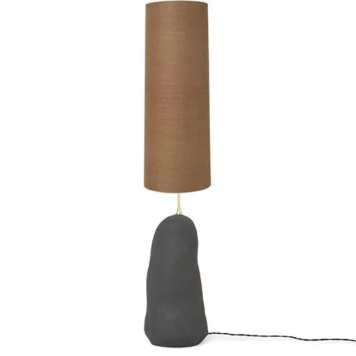 Ferm Living Hebe Gulvlampe Sort med Brun Skárm