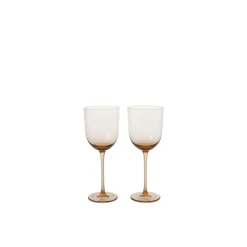 Ferm Living Host Hvidvinsglas Sát af 2 Blush
