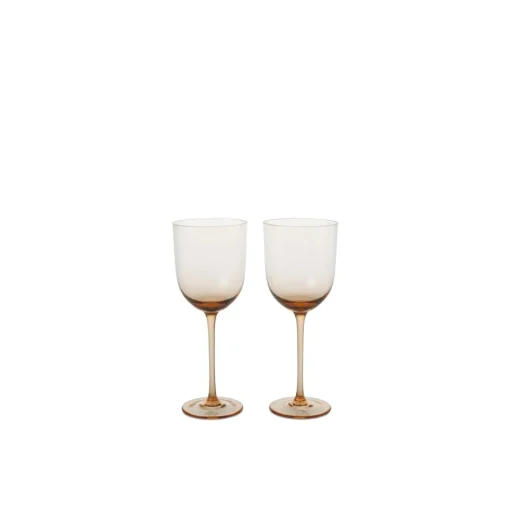 Ferm Living Host Hvidvinsglas Sát af 2 Blush