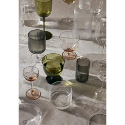 Ferm Living Host Hvidvinsglas Sát af 2 Blush