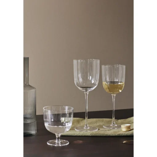Ferm Living Host Hvidvinsglas Sát af 2 Blush
