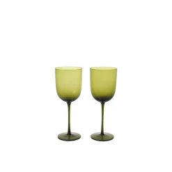 Ferm Living Host Rødvinsglas Sát af 2 Mosgrøn