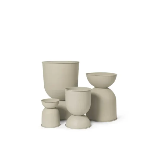 Ferm Living Hourglass Krukke Medium Cashmere