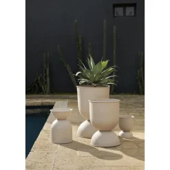 Ferm Living Hourglass Krukke Medium Cashmere