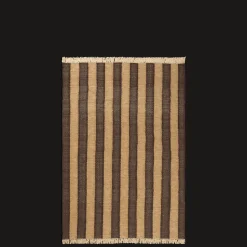 Ferm Living Ives Gulvtáppe 140x200 Tan/Chokolade