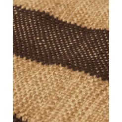 Ferm Living Ives Gulvtáppe 140x200 Tan/Chokolade