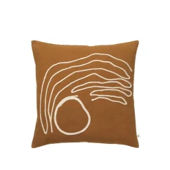 Ferm Living Jot Pude 50x50 Aged Gold