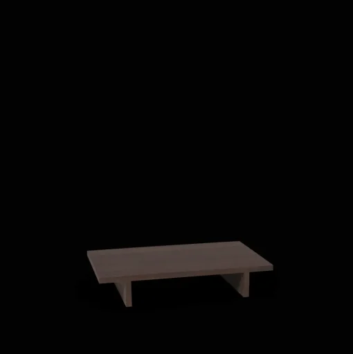 Ferm Living Kona Low Bord Mørk Trá